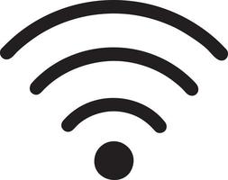 Signal communication information connection wireless icon symbol vector image, illustration of the network wifi in black image. EPS 10