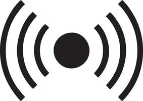 Signal communication information connection wireless icon symbol vector image, illustration of the network wifi in black image. EPS 10