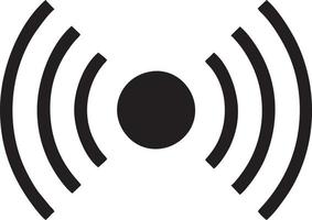 Signal communication information connection wireless icon symbol vector image, illustration of the network wifi in black image. EPS 10