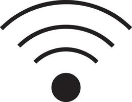 Signal communication information connection wireless icon symbol vector image, illustration of the network wifi in black image. EPS 10