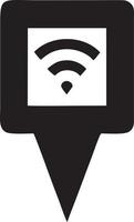 Signal communication information connection wireless icon symbol vector image, illustration of the network wifi in black image. EPS 10