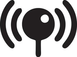 Signal communication information connection wireless icon symbol vector image, illustration of the network wifi in black image. EPS 10