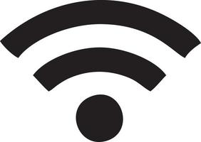 Signal communication information connection wireless icon symbol vector image, illustration of the network wifi in black image. EPS 10