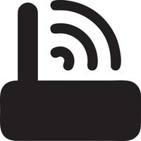 Signal communication information connection wireless icon symbol vector image, illustration of the network wifi in black image. EPS 10