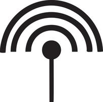 Signal communication information connection wireless icon symbol vector image, illustration of the network wifi in black image. EPS 10