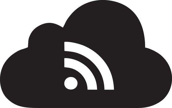 Signal communication information connection wireless icon symbol vector image, illustration of the network wifi in black image. EPS 10