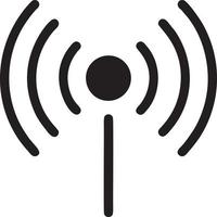 Signal communication information connection wireless icon symbol vector image, illustration of the network wifi in black image. EPS 10