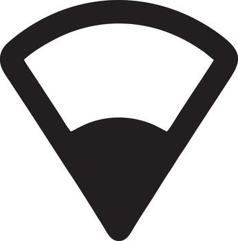 señal comunicación información conexión inalámbrico icono símbolo vector imagen, ilustración de el red Wifi en negro imagen. eps 10