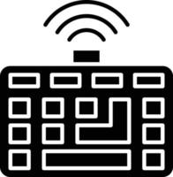 Vector Design Wireless Keyboard Icon Style