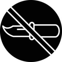 Vector Design No Weapons Icon Style