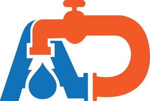 Plumbing logo idea vector