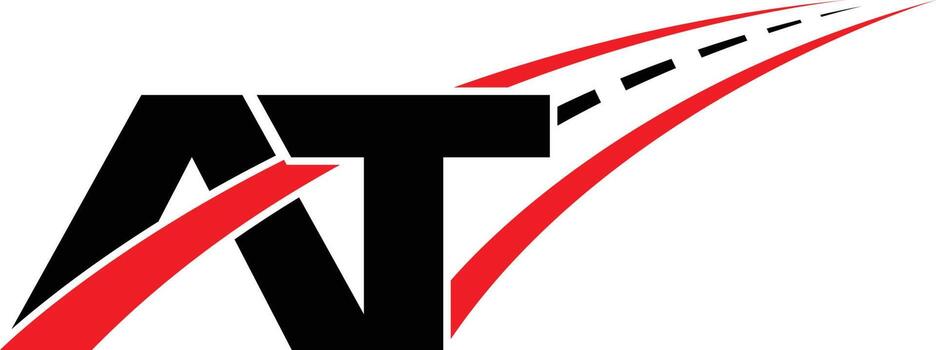 inicial logístico logo vector