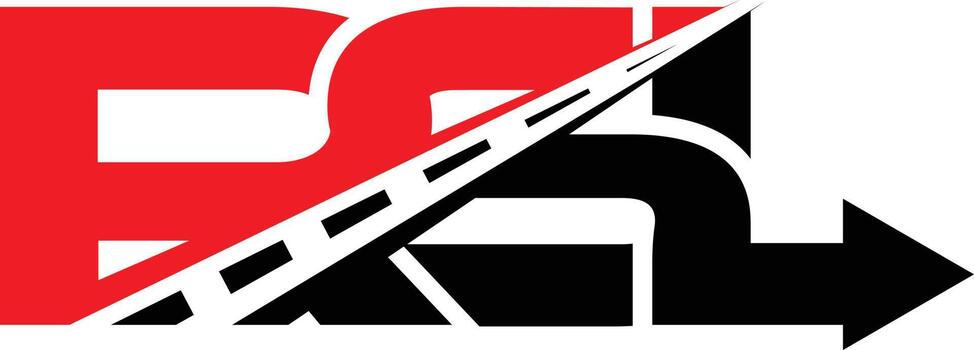 inicial logístico logo vector