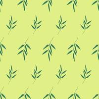 Seamless background in nature style green. Vintage Pattern. Elements of leaves. Vector illustration. Use for wallpaper, print packaging paper, textiles. Vector illustration