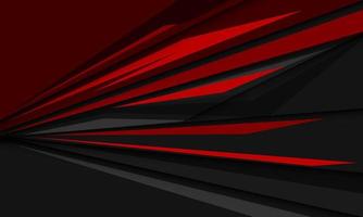 Abstract red grey speed geometric overlap shadow design modern futuristic background vector