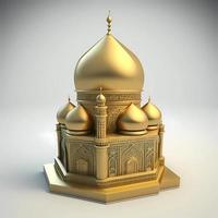 3d luxury mosque suitable for islamic event photo