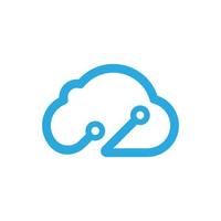 Cloud template vector