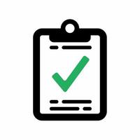 Checklist icon vector simple illustration.