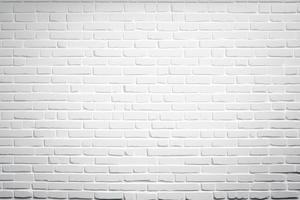 Abstract white brick wall texture background photo