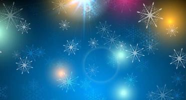 Bright shiny abstract Christmas background with snowflakes vector