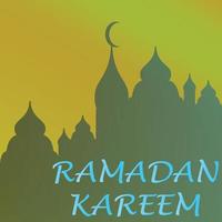 Ramadan Kareem Islamic greeting card background vector illustration. The holy month of the Muslim community.