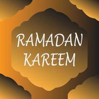 Ramadan Kareem Islamic greeting card background vector illustration. The holy month of the Muslim community.