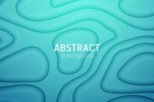 Abstract gradient 3d background vector