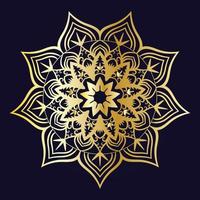 Golden and colorful Mandala Art Design Template vector