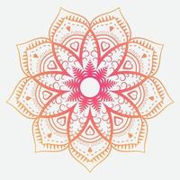 dorado y vistoso mandala Arte diseño modelo vector