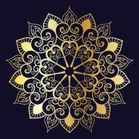 Golden and colorful Mandala Art Design Template vector