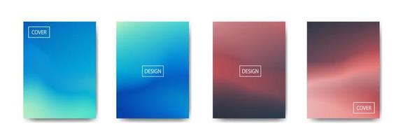 Collection of gradient background for poster flyer banner vector