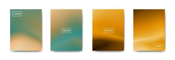 Collection of gradient background for poster flyer banner vector