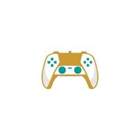 colorful game controller logo on white background vector