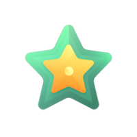 Star icon, vector illustration. Flat design style with long shadow png