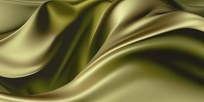 Abstract 3d Wavy Silk Like Render Wallpaper Backdrop, Generative AI photo