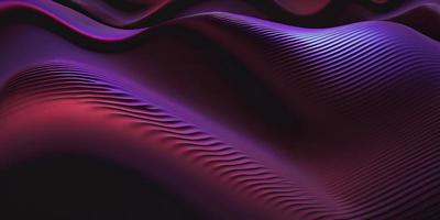 Abstract 3d Wavy Silk Like Render Wallpaper Backdrop, Generative AI photo