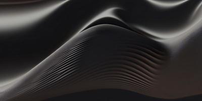 Abstract 3d Wavy Silk Like Render Wallpaper Backdrop, Generative AI photo