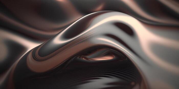 Abstract 3d Wavy Silk Like Render Wallpaper Backdrop, Generative AI photo