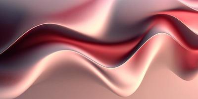 Abstract 3d Wavy Silk Like Render Wallpaper Backdrop, Generative AI photo