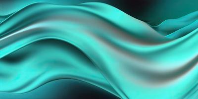 Abstract 3d Wavy Silk Like Render Wallpaper Backdrop, Generative AI photo