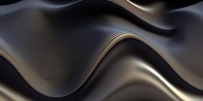 Abstract 3d Wavy Silk Like Render Wallpaper Backdrop, Generative AI photo