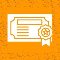 icono de vector de certificado