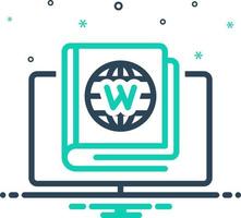 mezcla icono para wiki vector