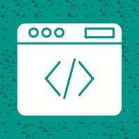 icono de vector de código