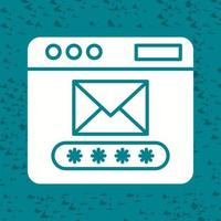 icono de vector de código de correo