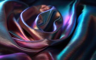 Holographic silk iridescent texture, photo