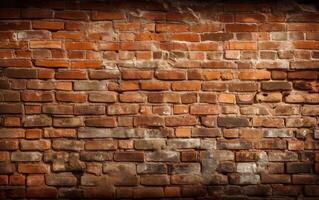 Grunge brick wall backgroundm, photo