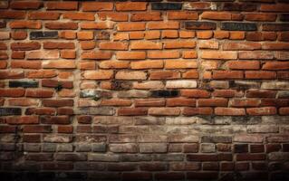 Grunge brick wall backgroundm, photo