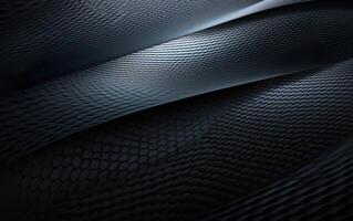 Texture of dark macro carbon waves for wallpaper design, , AI photo