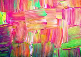 Abstract colorful acrylic paint closeup photo